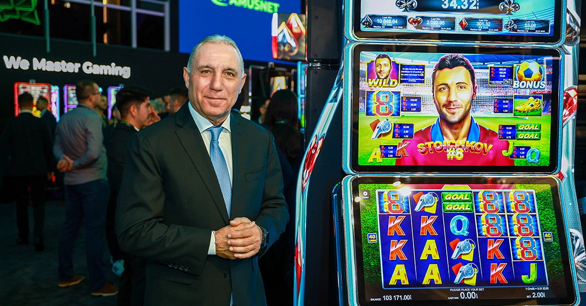 Amusnet With a Legendary Showcase at ICE Barcelona 2025 Starring Football Icon Hristo Stoichkov and Cutting-Edge Product Innovations